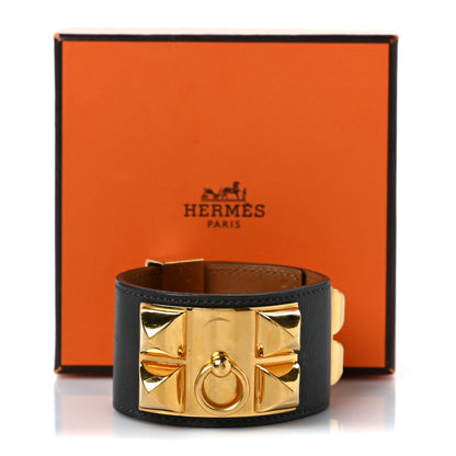 Hermes Box Collier de Chien CDC Bracelet S Chocolate 8 of 8