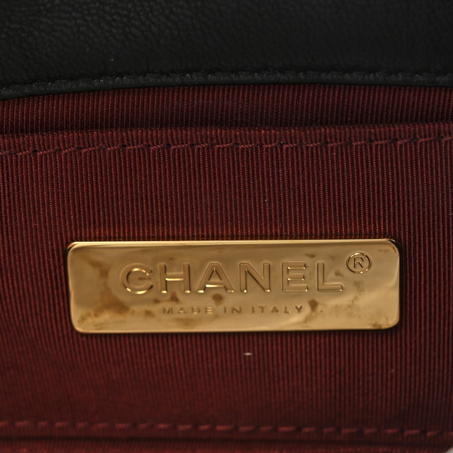 Goatskin Quilted Chanel 19 Waist Bag Black