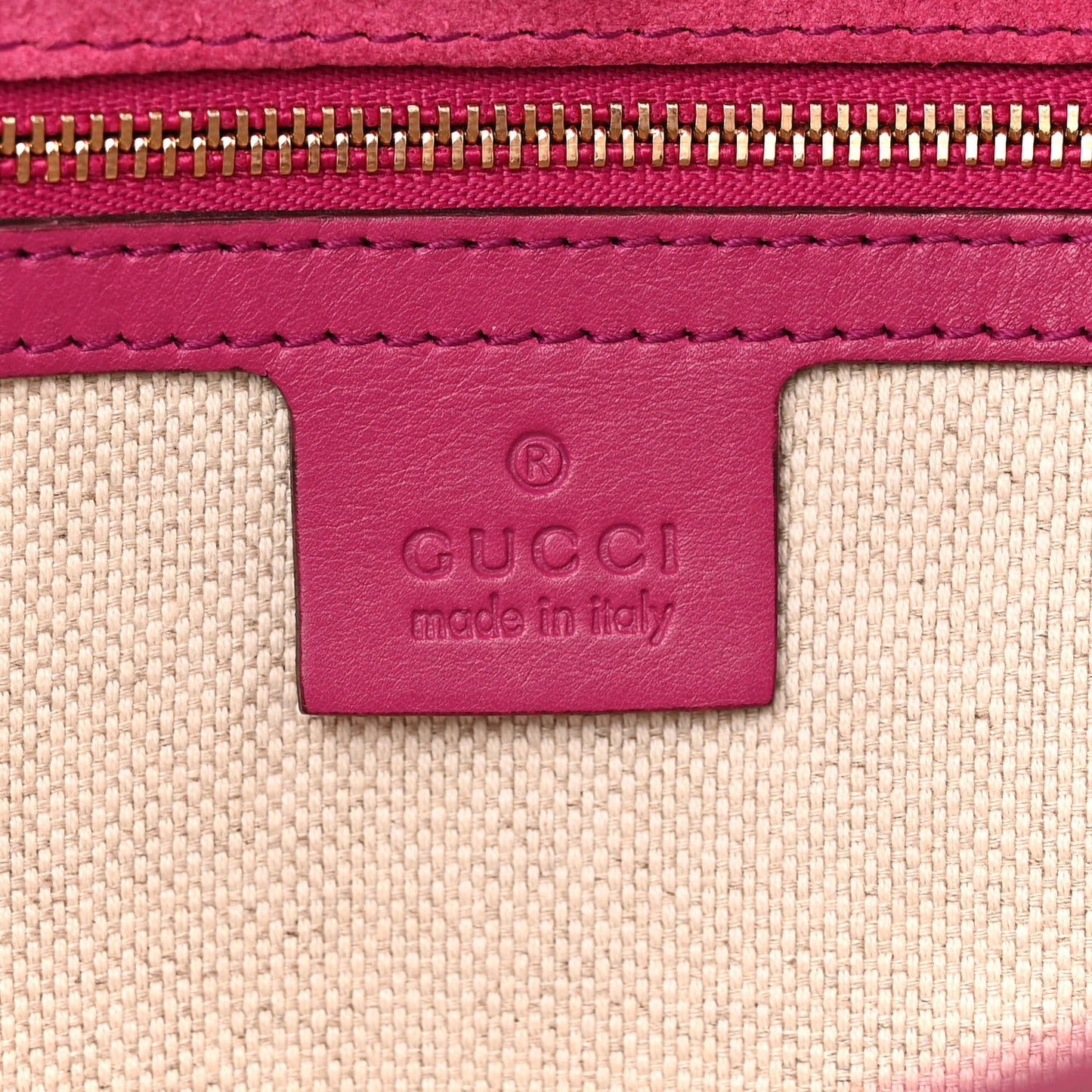 Soft Patent Medium Soho Clutch Fuchsia