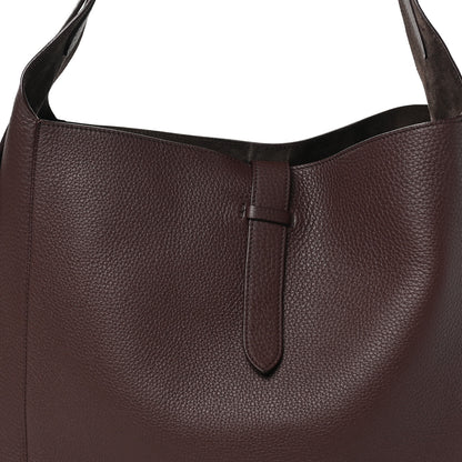 The Row Grained Calfskin Blake Hobo Acajou 6 of 8