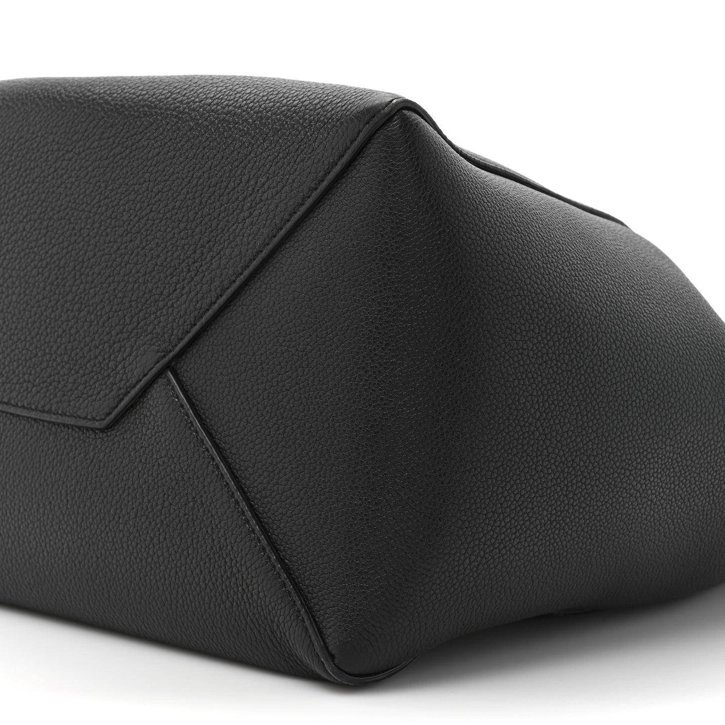 Soft Grained Calfskin Small Belt Cabas Phantom Black