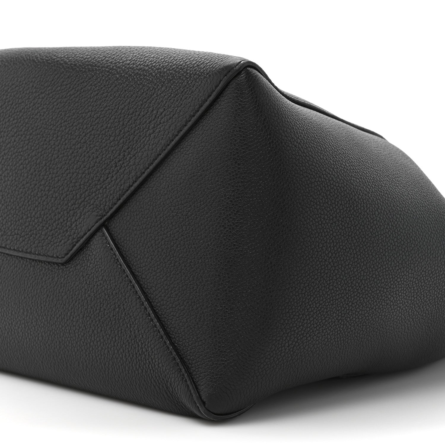 Celine Soft Grained Calfskin Small Belt Cabas Phantom Black 9 of 12