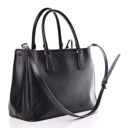 Prada Saffiano Lux Medium Tote Black 3 of 10