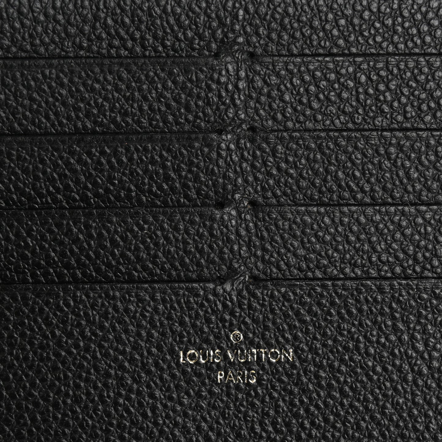 Calfskin Felicie Chain Wallet Card Holder Insert Black