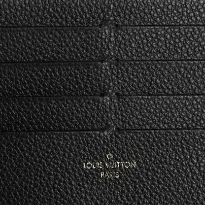 Louis Vuitton Calfskin Felicie Chain Wallet Card Holder Insert Black 6 of 8