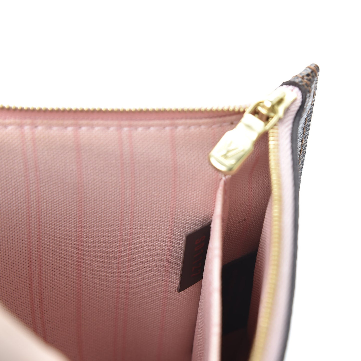 Damier Ebene Neverfull MM GM Pochette Rose Ballerine