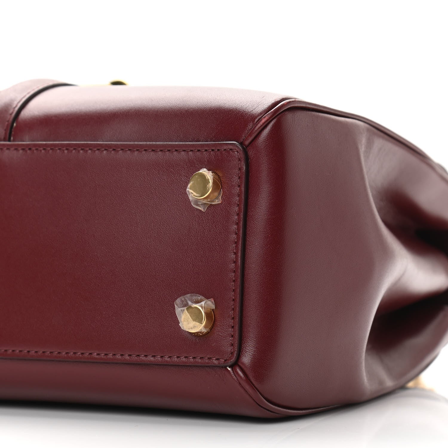 Celine Satinated Calfskin Small 16 Top Handle Bag Light Burgundy 10 of 10