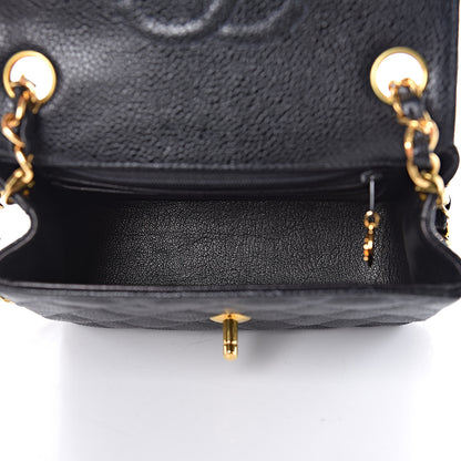 Chanel Caviar Quilted Mini Square Flap Black 5 of 10