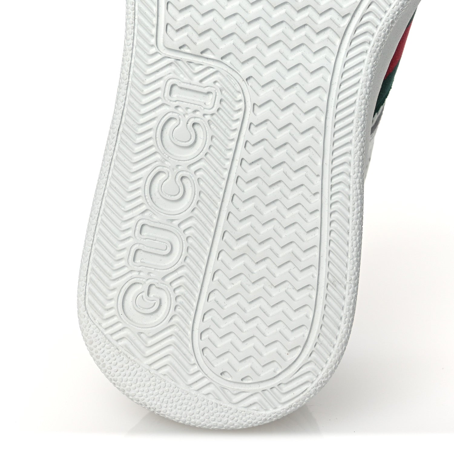 Gucci Calfskin Web Perforated Womens Platform 55mm Sneakers 36 White Bright Splash 8 of 10