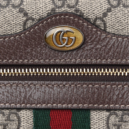 Gucci GG Supreme Monogram Web Mini Ophidia Shoulder Bag Brown 5 of 5