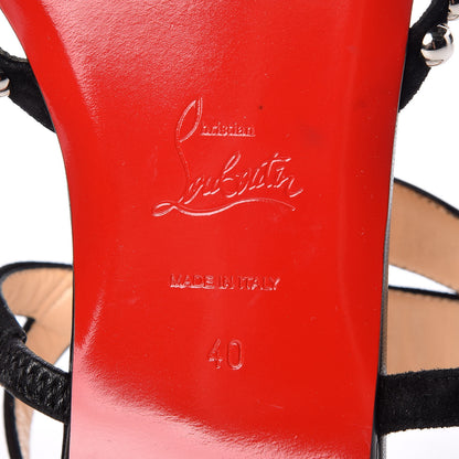 Christian Louboutin Nappa Galeria Flat Sandals 40 Black 6 of 11