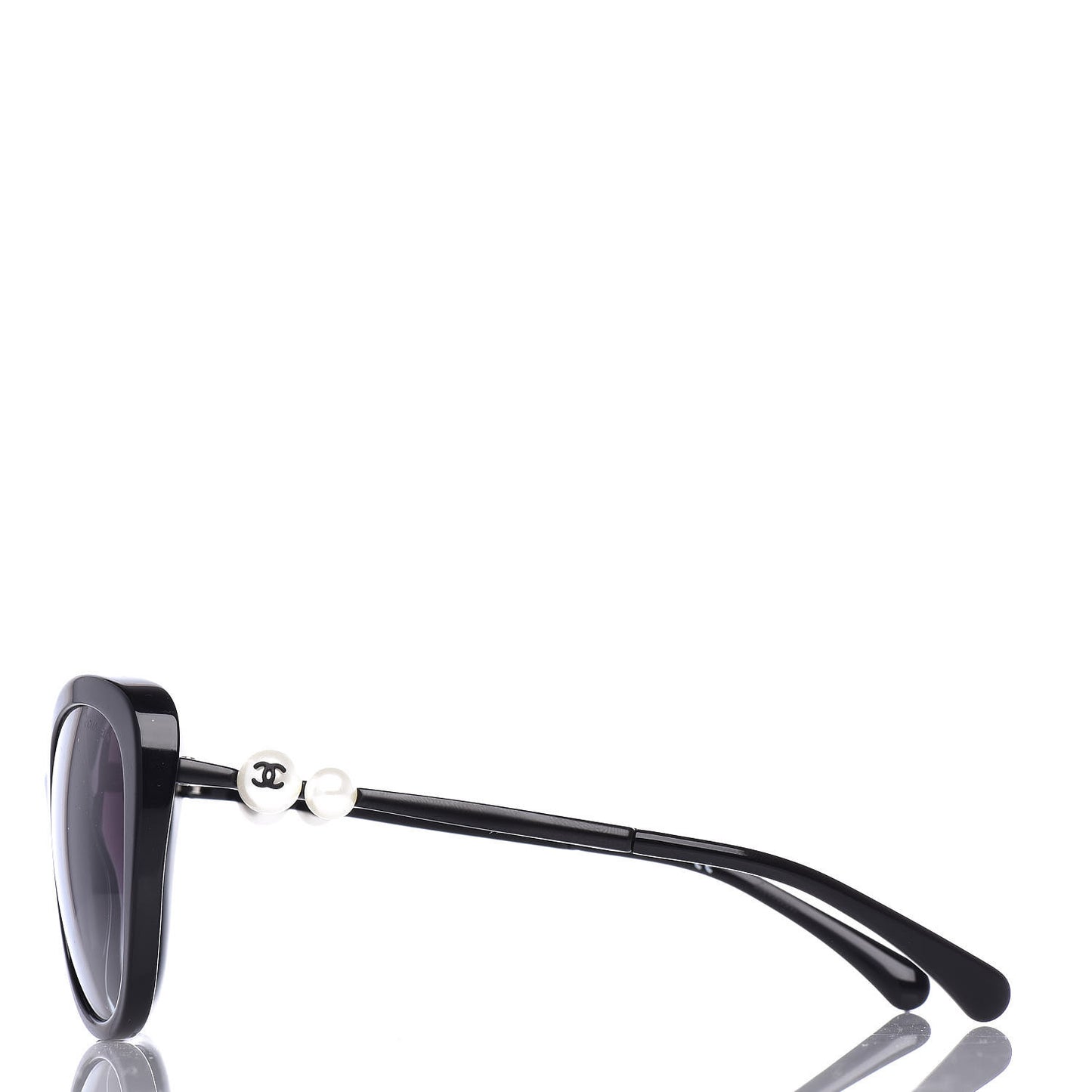 Acetate Pearl Butterfly Sunglasses 5338-H Black