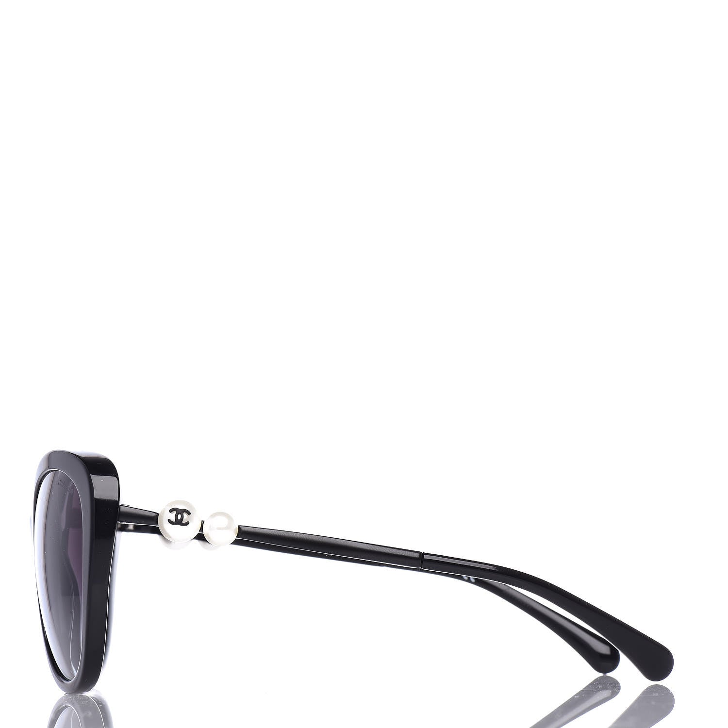 Chanel Acetate Pearl Butterfly Sunglasses 5338-H Black 3 of 7