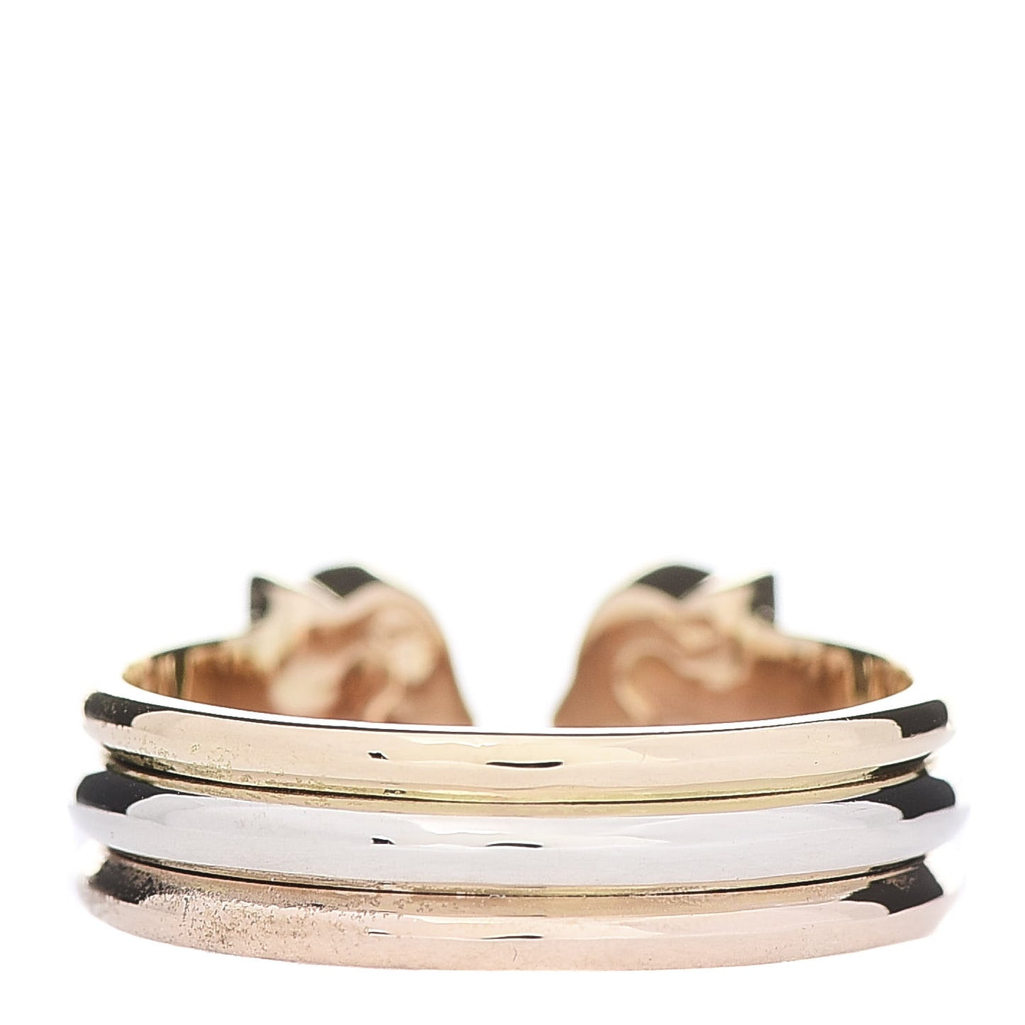18K Pink Yellow White Gold Diamond C De Cartier Ring 54 7