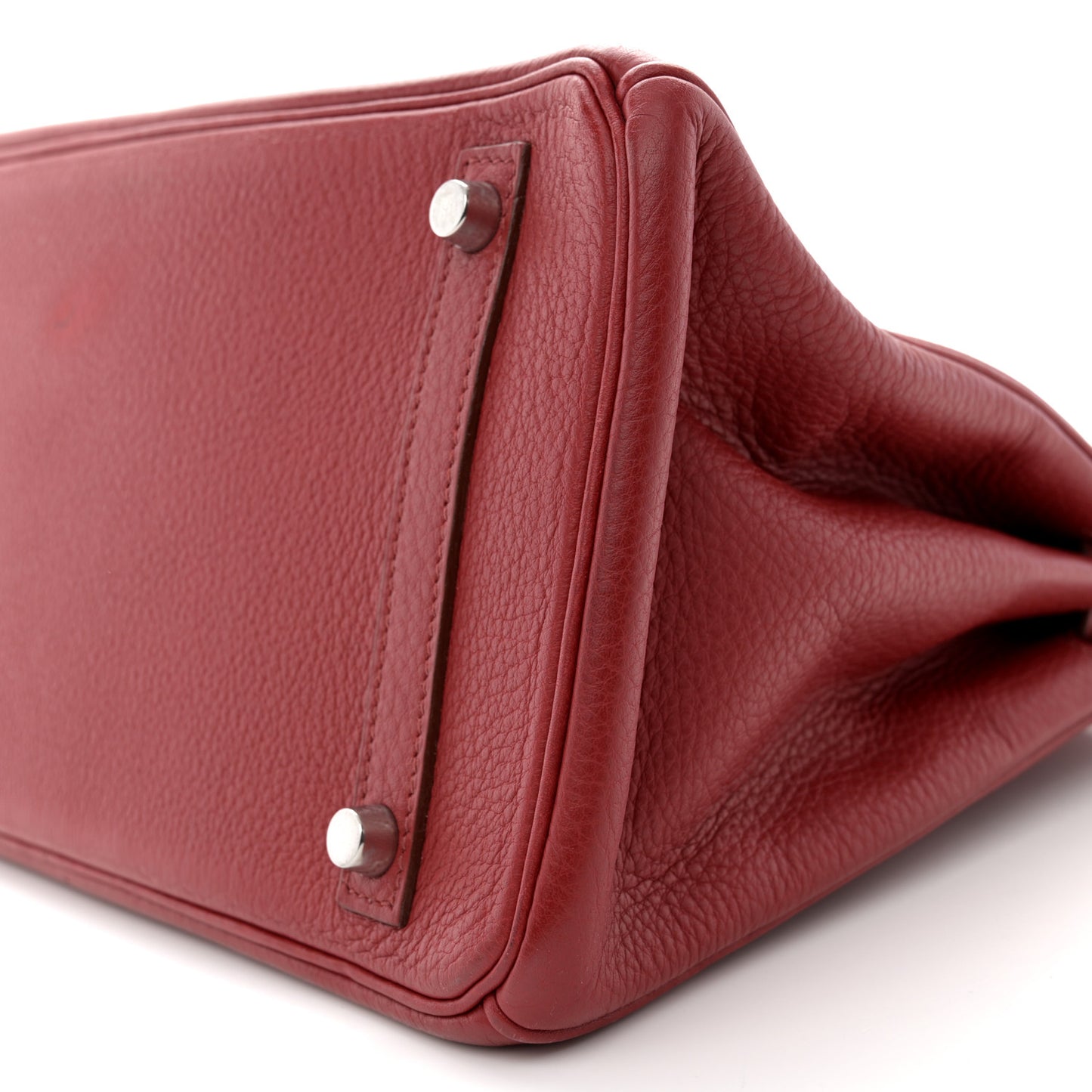 Taurillon Clemence Birkin 30 Rouge Garance