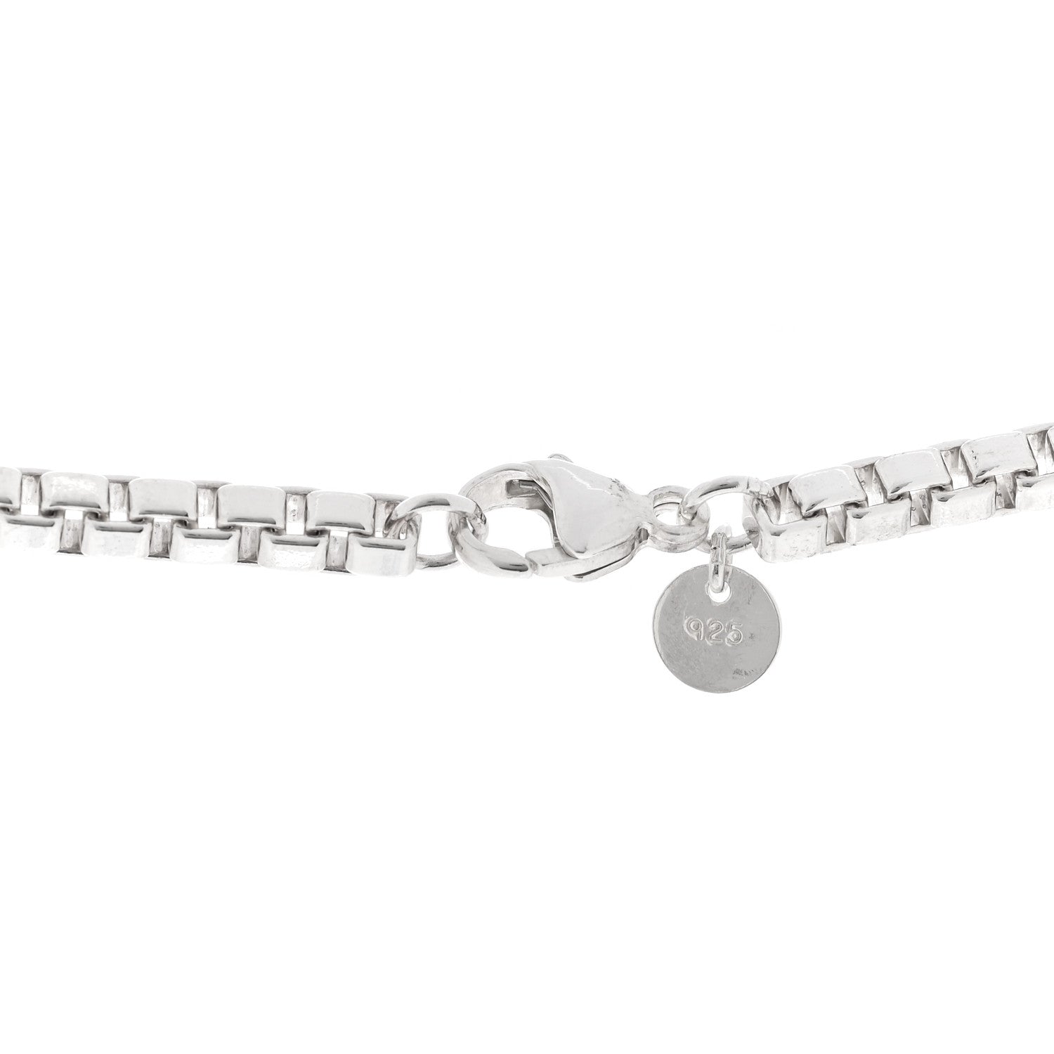 Tiffany Sterling Silver 4mm Venetian Link Necklace 4 of 7