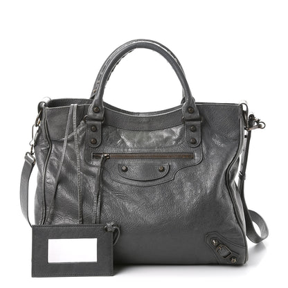 Balenciaga Agneau Classic Hardware Velo Gris Tarmac 1 of 12