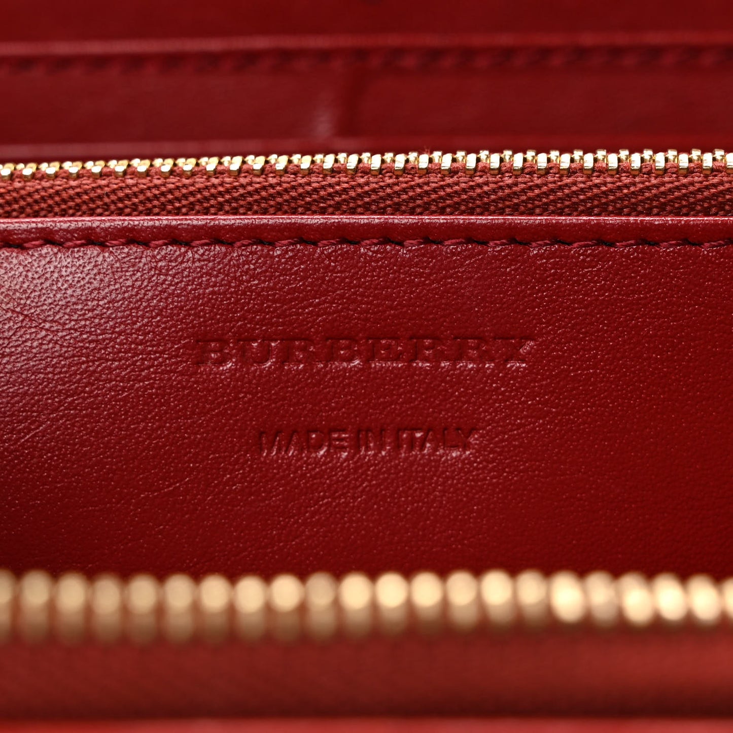 House Check Large Sartorial Ziggy Zip Around Wallet Military Red