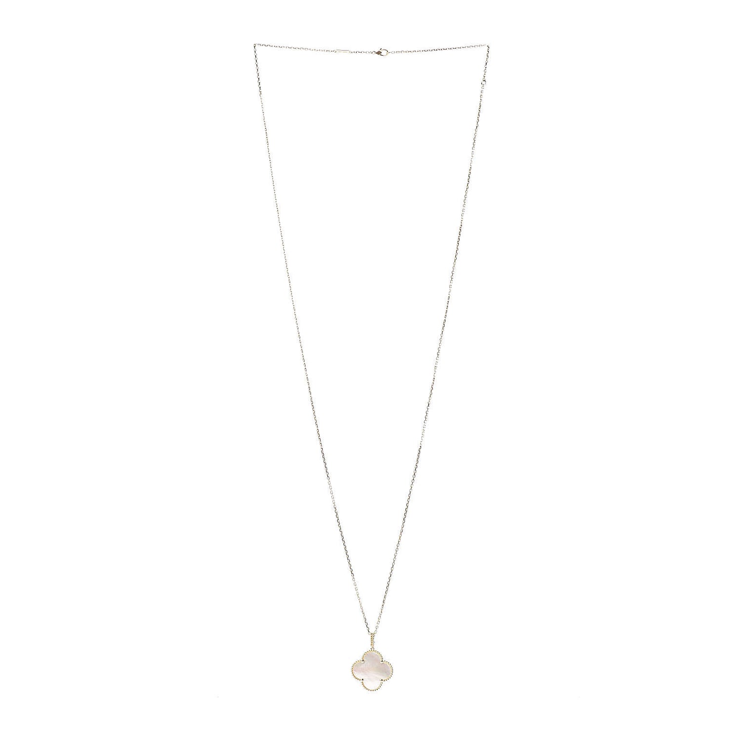 18K Yellow Gold Mother of Pearl Magic Alhambra Long Necklace