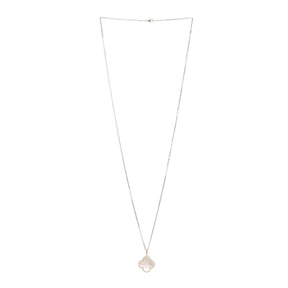 Van Cleef & Arpels 18K Yellow Gold Mother of Pearl Magic Alhambra Long Necklace 3 of 7