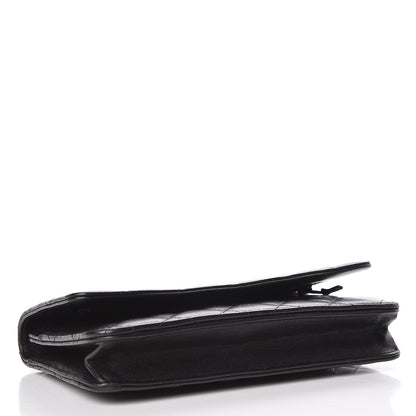 Chanel Lambskin Quilted Wallet On Chain WOC Black 4 of 11