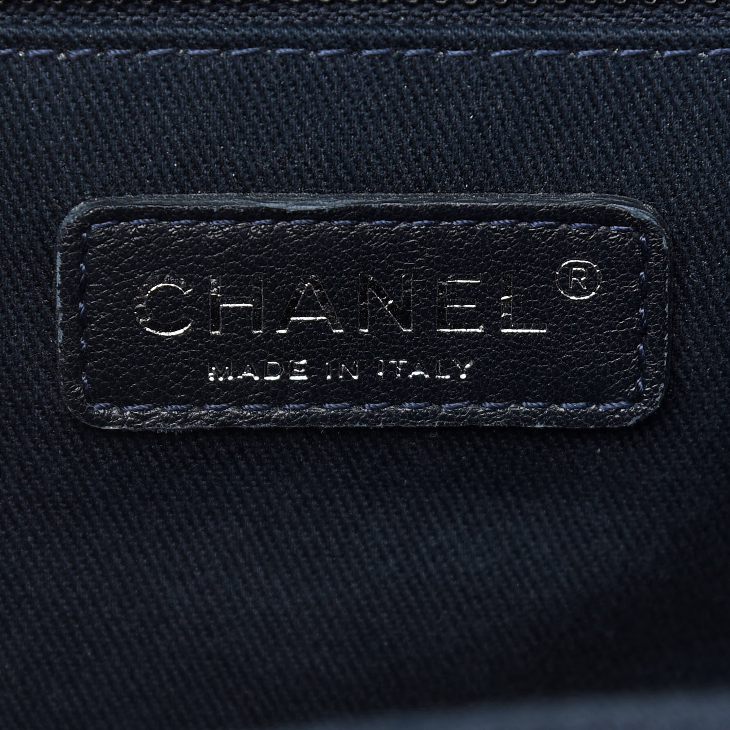 Chanel Denim Deauville Bowling Bag Dark Blue 6 of 10