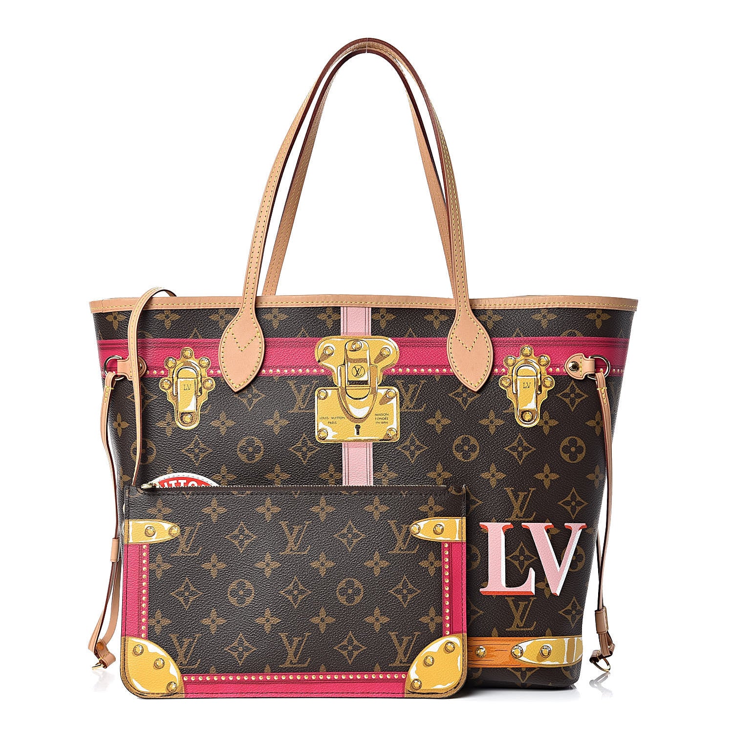 Louis Vuitton Monogram Summer Trunks Neo Neverfull MM 1 of 14