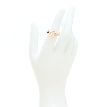 Tiffany 18K Rose Gold Diamond T T1 Ring 49 5 2 of 5