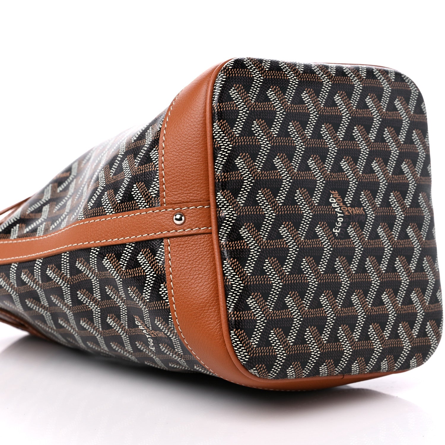 Goyard Goyardine Petit Flot Bucket Bag PM Black Gold 7 of 8