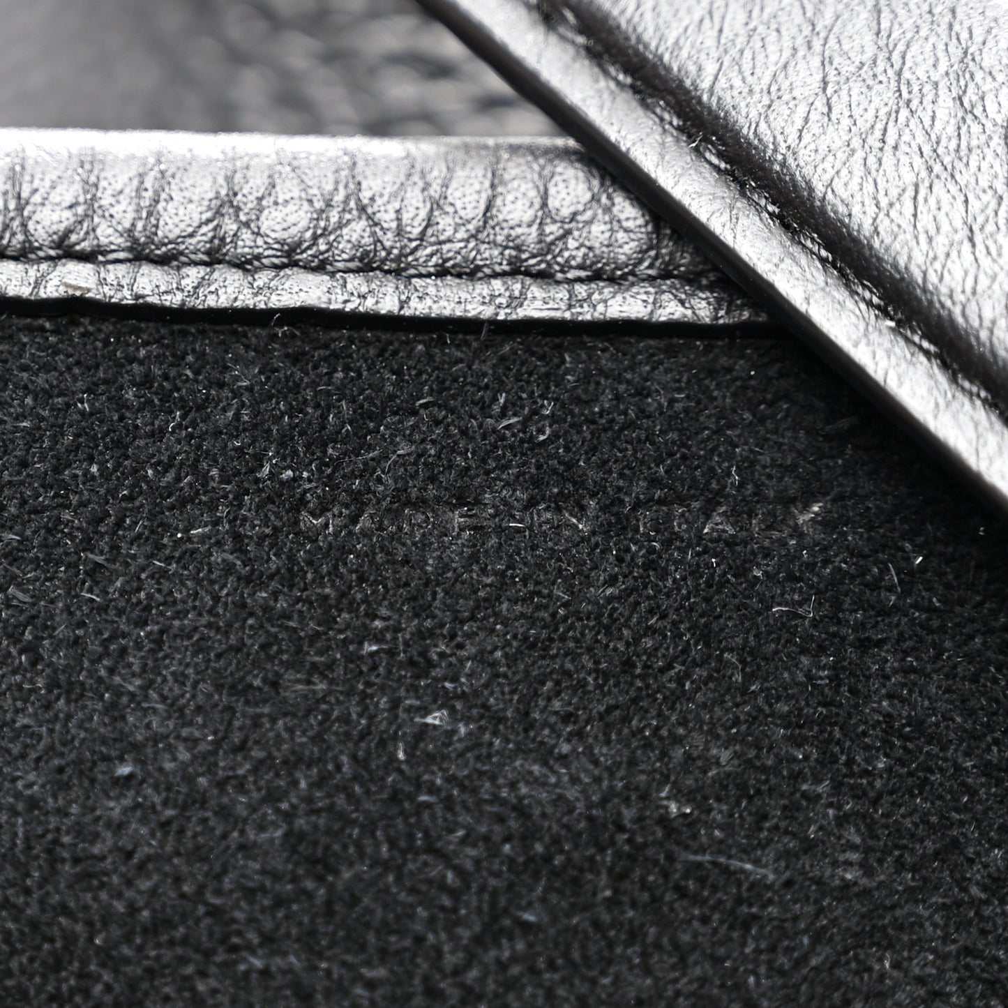 Grained Calfskin Medium N/S Park Tote Black