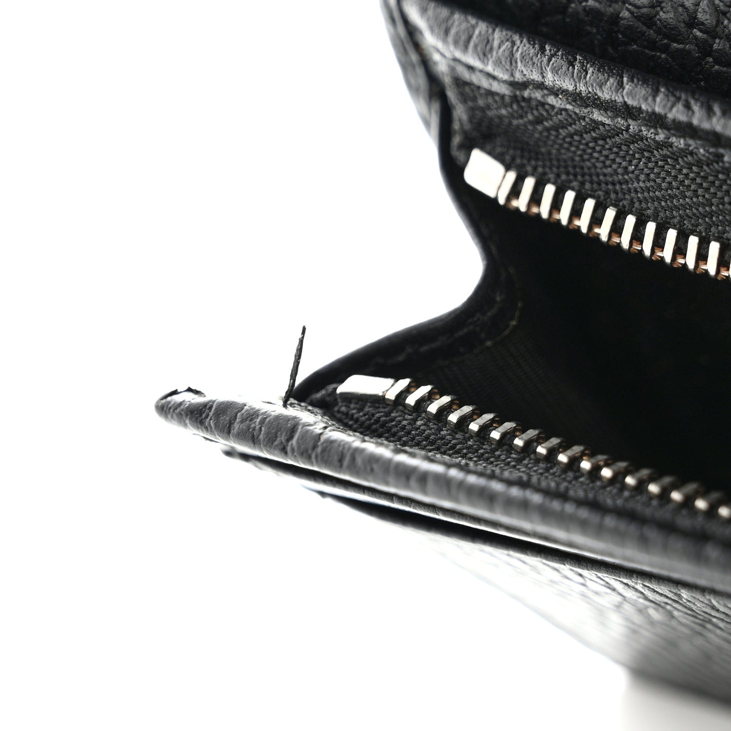 Dollar Calfskin Enamel Monochrome GG Marmont Card Case Black