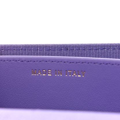 Chanel Caviar Quilted Flap Card Holder Wallet Purple 7 of 9