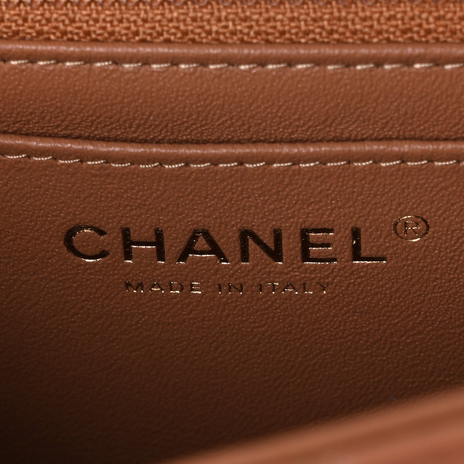 Chanel Lambskin Quilted Mini Rectangular Flap Brown 6 of 11