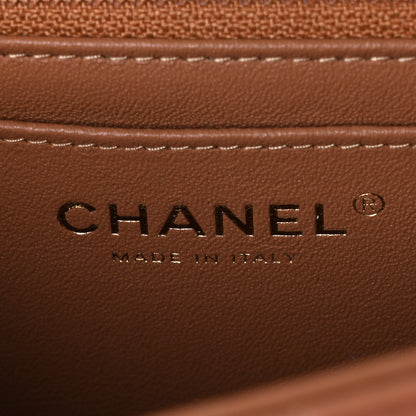 Chanel Lambskin Quilted Mini Rectangular Flap Brown 6 of 11