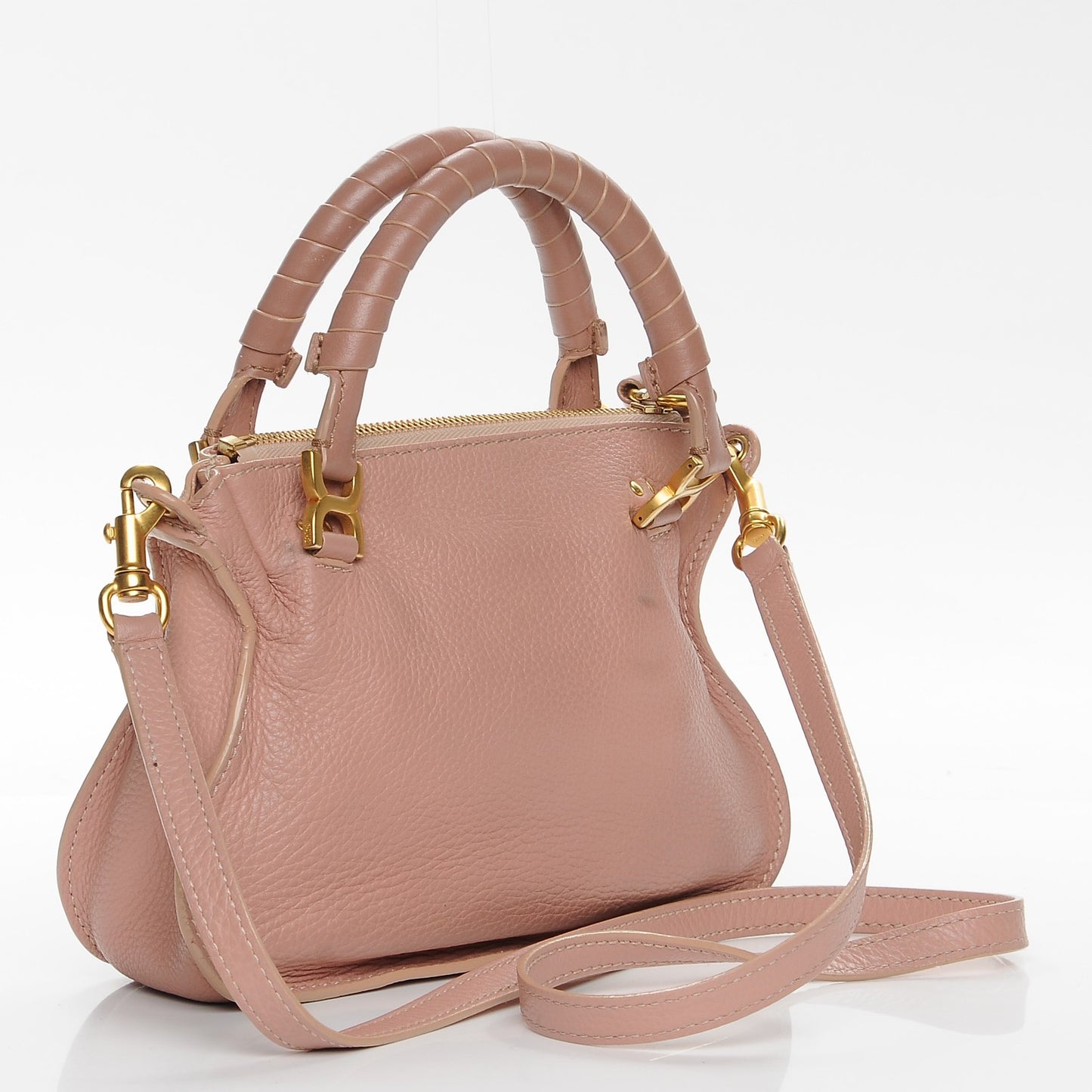 Calfskin Mini Marcie Satchel Anemone Pink