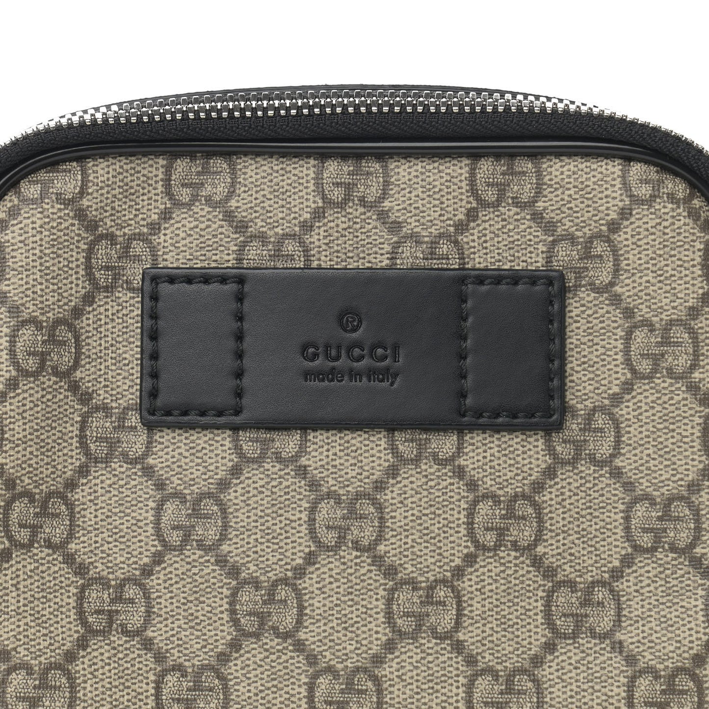 GG Supreme Monogram Web Belt Bag Black