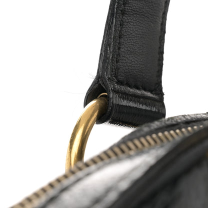 Saint Laurent Textured Patent Calfskin Large Muse Black 14 of 15