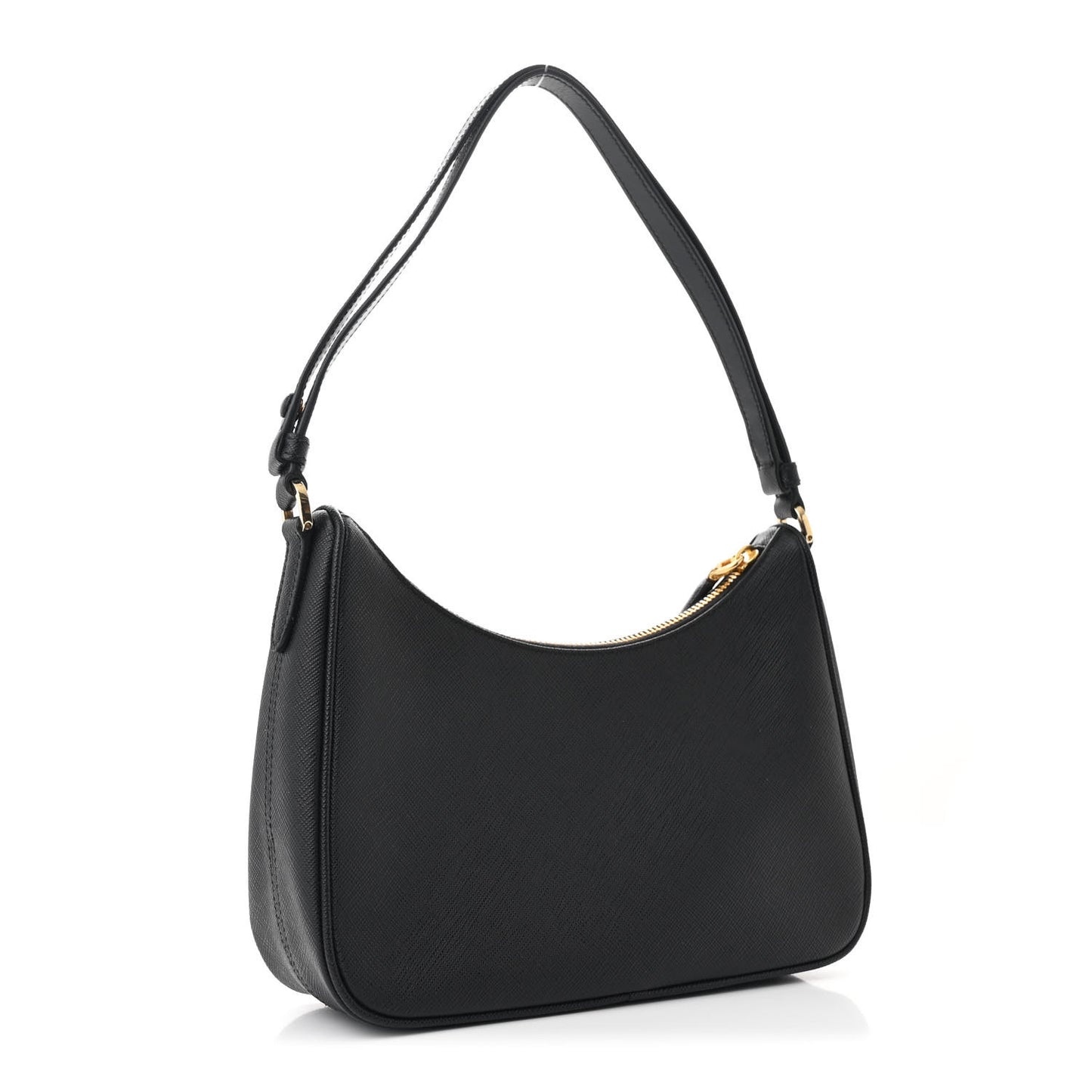 Saffiano Lux Mini Re-Edition Shoulder Bag Black