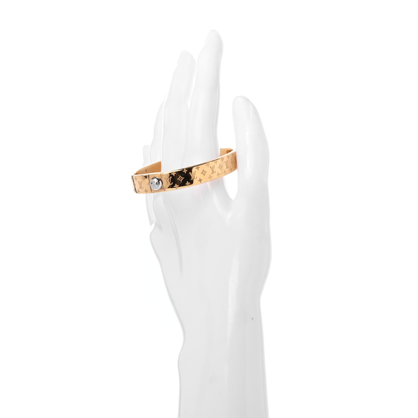 Brass Monogram Nanogram Cuff S Gold