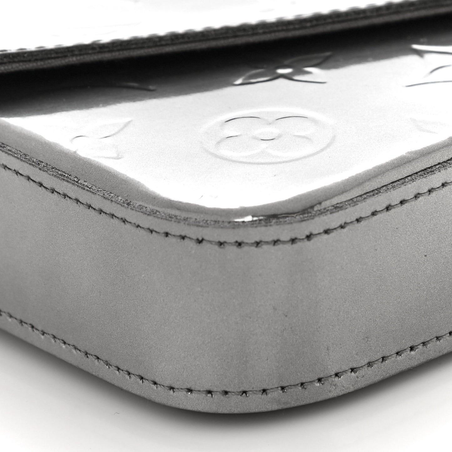 Vernis Felicie Pochette Chain Wallet Gris Metal