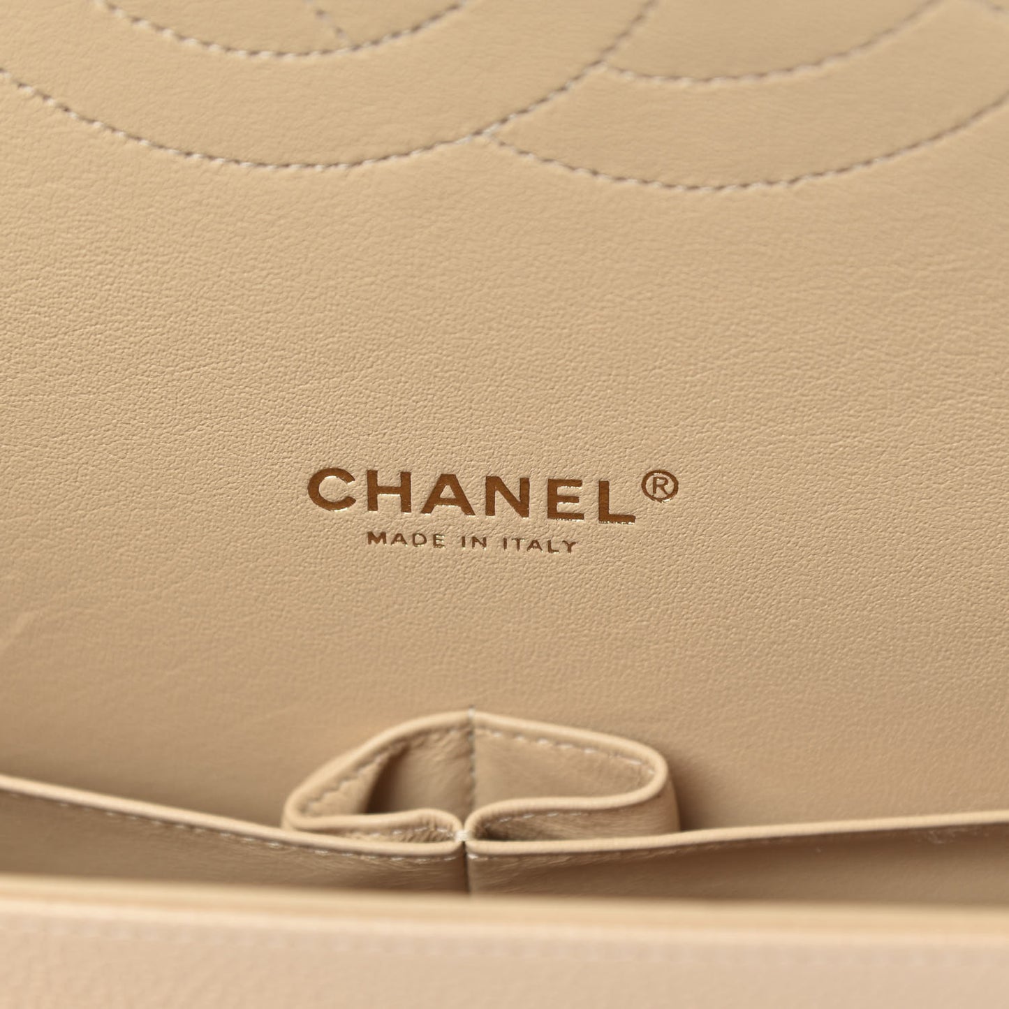 Caviar Quilted Maxi Double Flap Light Beige