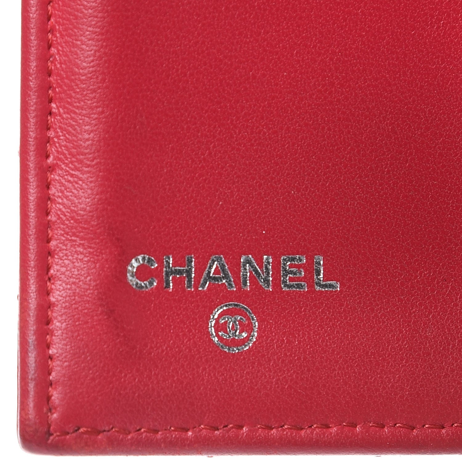 Chanel Lambskin Quilted Large Flap Wallet Dark Pink 6 of 17
