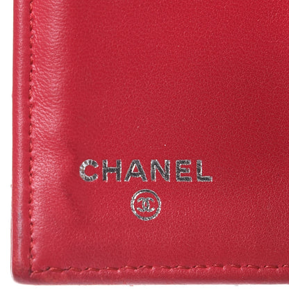 Chanel Lambskin Quilted Large Flap Wallet Dark Pink 6 of 17