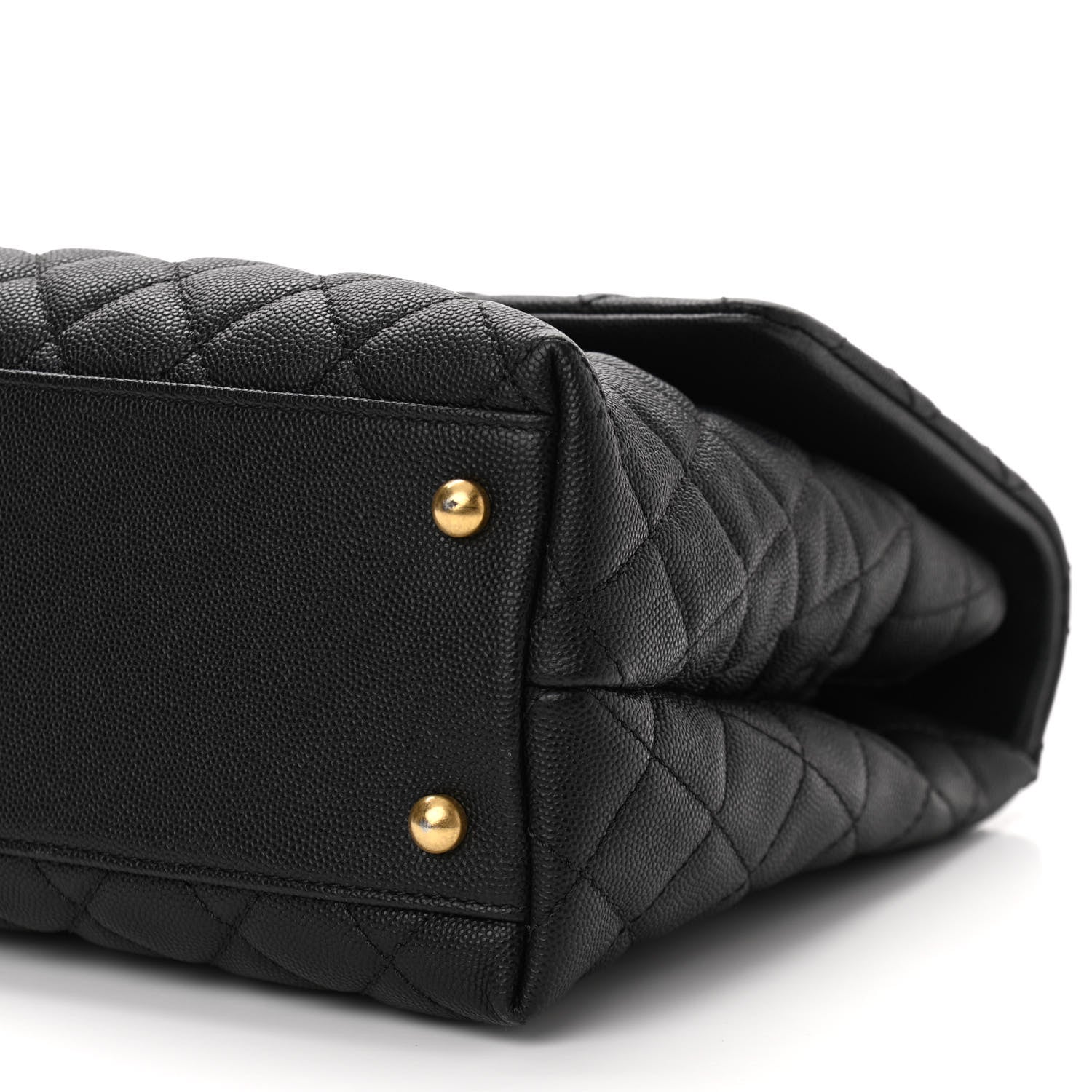 Chanel Caviar Quilted Medium Coco Handle Flap Black 10 of 11