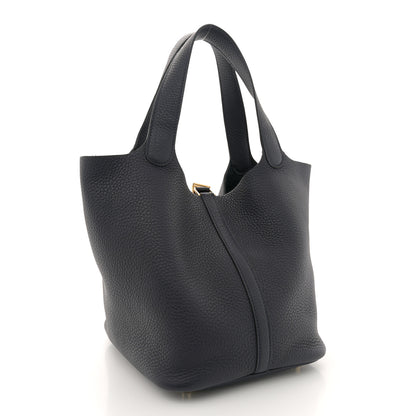 Hermes Taurillon Clemence Picotin Lock 22 MM Bleu Nuit 3 of 10