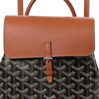 Goyard Goyardine Calfskin Mini Alpin Backpack Black Gold 8 of 14