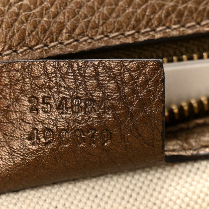 Gucci Metallic Calfskin Medium New Bamboo Top Handle Bag Bronze 8 of 16