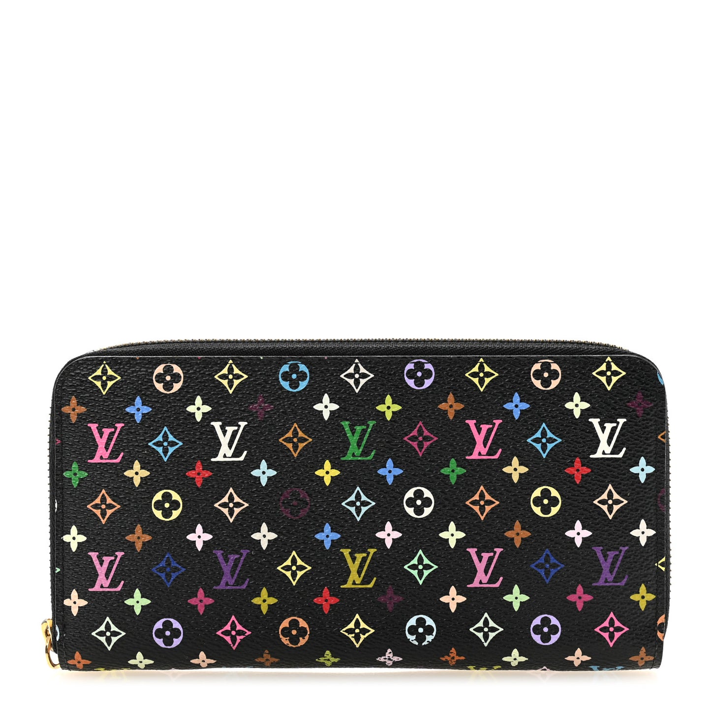 Monogram Multicolor Zippy Wallet  Black Violet