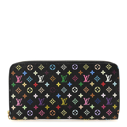 Louis Vuitton Monogram Multicolor Zippy Wallet  Black Violet 1 of 8
