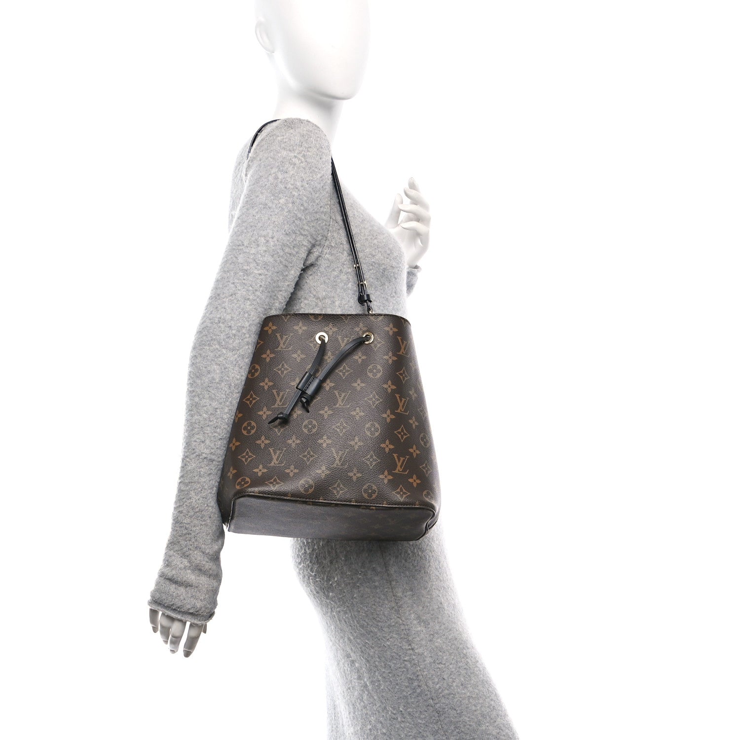 Louis Vuitton Monogram Neonoe MM Black 2 of 11